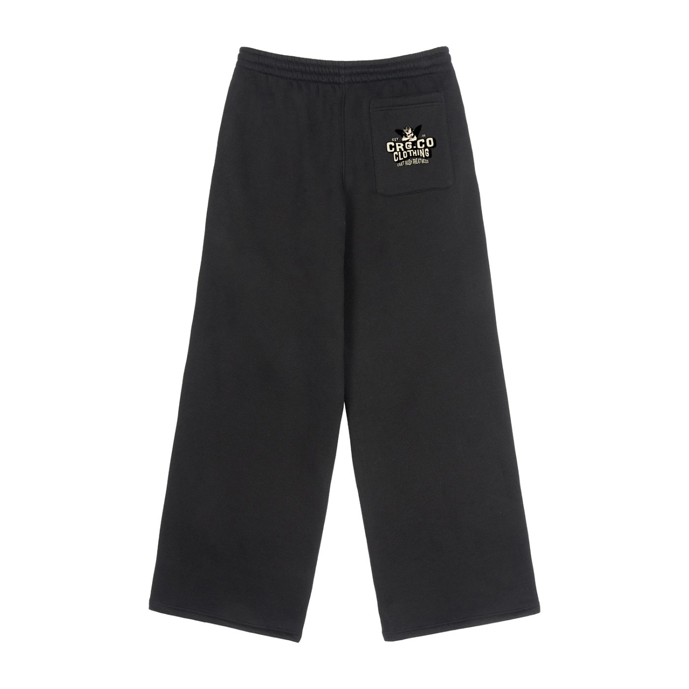 Fleece Drawstring Straight-Leg Sweatpants