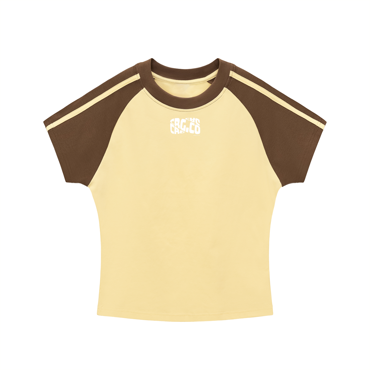 Contrast Stripes Bodycon Raglan  Sleeve T-Shirt