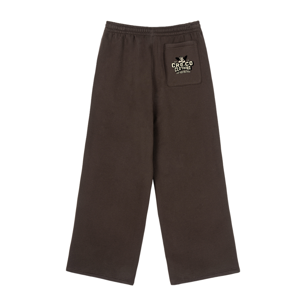 Fleece Drawstring Straight-Leg Sweatpants