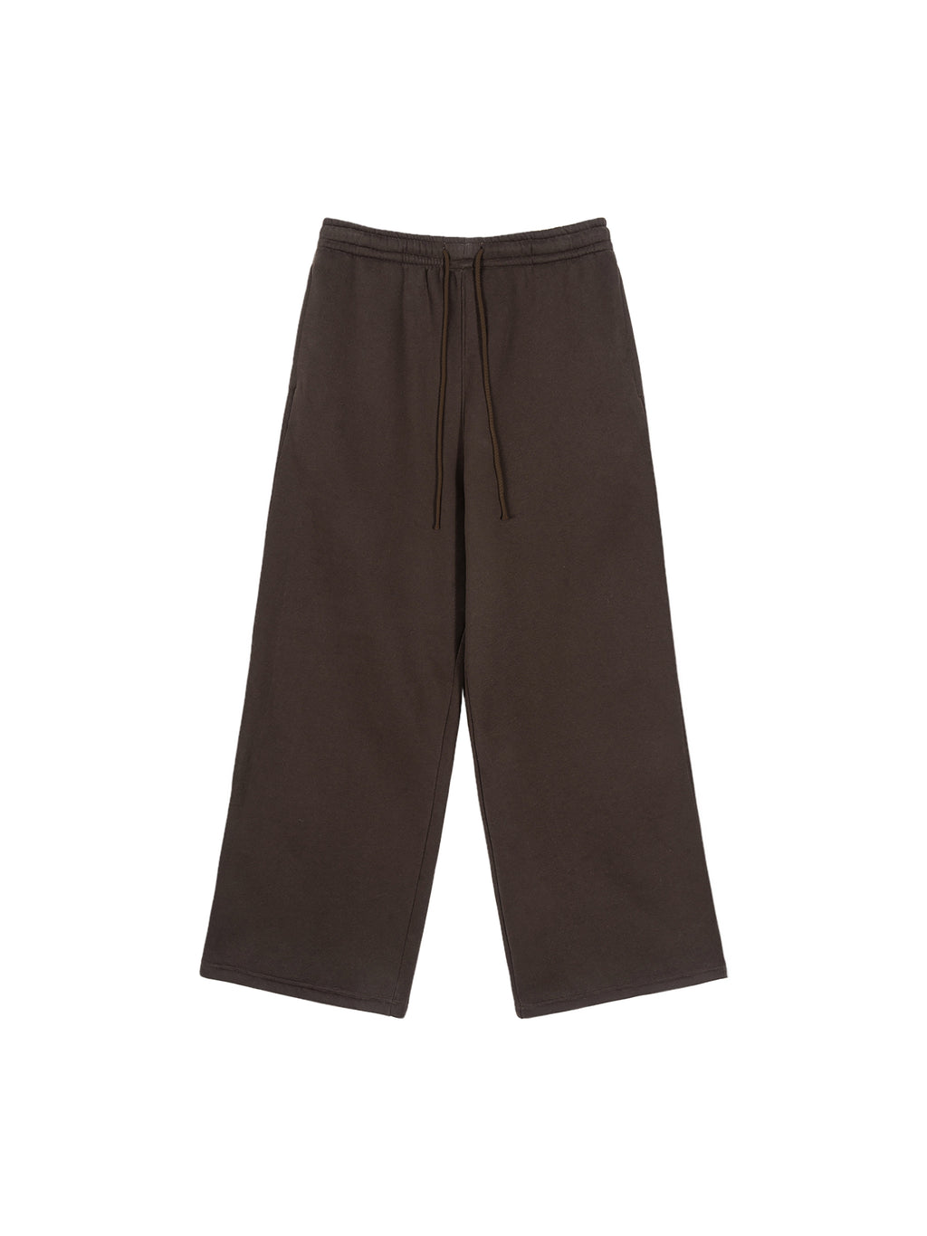 Fleece Drawstring Straight-Leg Sweatpants