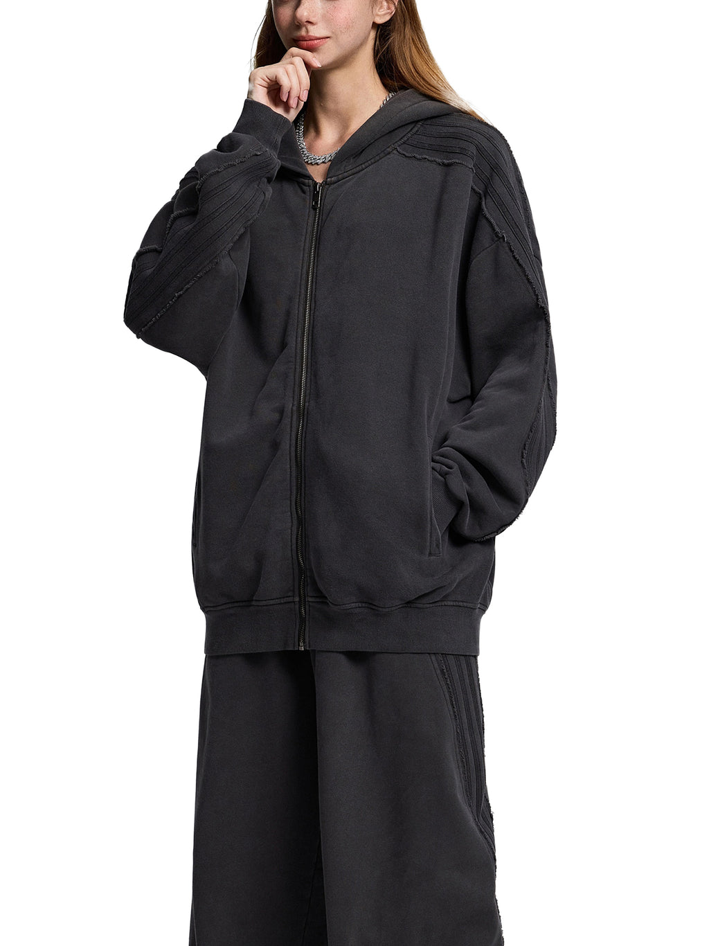 CRG Snow Washed Zip Hoodie