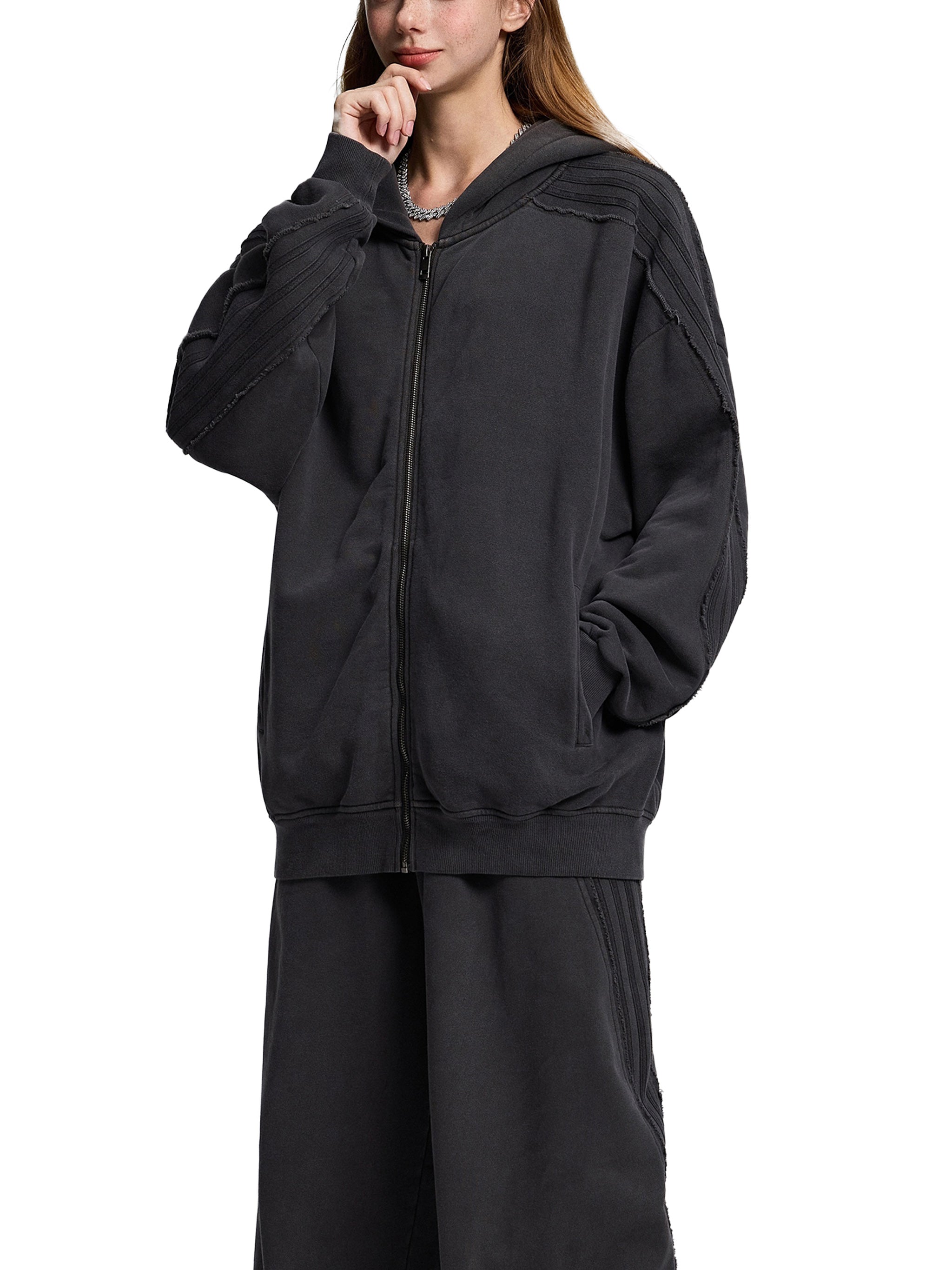 CRG Snow Washed Zip Hoodie